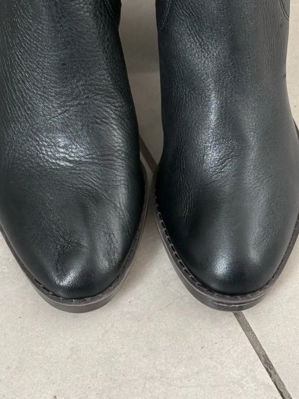 Y2K inspired Black Knee High Boots Tall Riding Boots